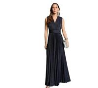 MORGAN Femme 251-reine1 Robe Longue, Marine M, 40 EU