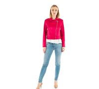 MORGAN Femme Blouson suédine boucles métal 231-GRAMINA FUCHSIA T40