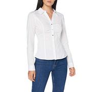 Morgan Femme Chemise Manches Longues Caram1 T-Shirt, Blanc, 42 Taille Tall EU