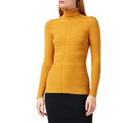 Morgan Femme Col Roule Fine Jauge 132-mentos.m Sweater, Fauve, XS EU