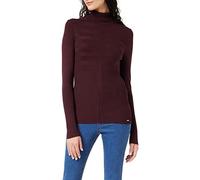 Morgan Femme Col Roule Fine Jauge 132-mentos.m Sweater, Lie De Vin, XS EU