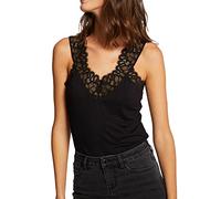 Morgan Femme Debardeur Empicememnt Dentelle 212-dnana T-shirt, Noir, L EU