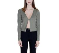 Morgan Femme Gilet Manches Longues côtelé Vert Taille XL