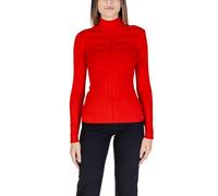 Morgan Femme Pull Manche Longue Col Roulé Mentos Sweater, Rubis, XL EU