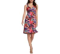 MORGAN Femme Robe Courte en Maille Bretelles Larges col Effet Cache cœur 241-RADOV/MULTICO/34