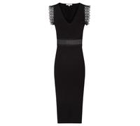 Morgan Femme Robe Pull Longue ajustée avec Dentelle Taille XL