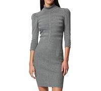 Morgan Femme Trico Manches Longues 212-rmto Robe, Gris Anthracite, XS EU