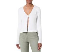 Gilet droit - MORGAN - Blanc - 1 bouton - Fente sous le bouton - Surpiqûres ton sur ton