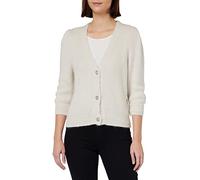 Morgan Gilet manches 3/4 avec col en V Brume L