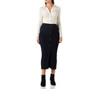 Morgan Jupe longue droite en tricot Bleu