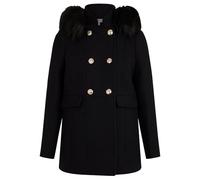 Morgan Manteau droit mi long à capuche