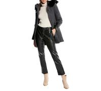 Morgan Manteau droit zippé à capuche Gris 40