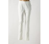 morgan pantalons femme de couleur blanc