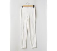morgan pantalons femme de couleur blanc