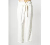 morgan pantalons femme de couleur blanc 38