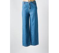 morgan pantalons femme de couleur bleu 40