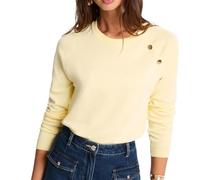 Morgan Pull Jaune Femme Boutons
