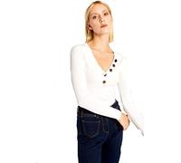 Morgan Pull Manches Longues Boutons Blanc M