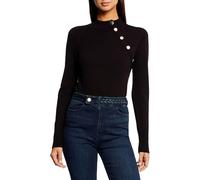 Morgan Pull Manches Longues Boutons décoratifs Noir S