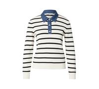 Morgan Pull-over '261-MATHIS' beige clair / bleu denim / noir, Taille XS