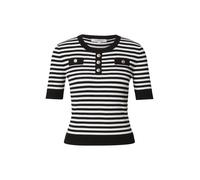 Morgan Pull-over '261-MATTEA' noir / blanc, Taille XL