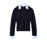 Morgan Pull-over bleu marine / bleu clair / blanc, Taille L