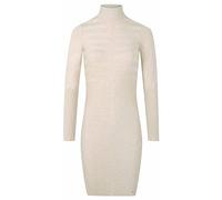 Morgan Robe ajustée col roulé fine maille Beige XL