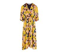 Morgan Robe bleu / curry / rose / noir, Taille 38