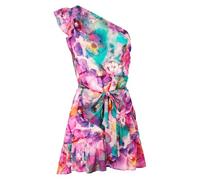 Morgan - Robe Courte asymétrique Multicolore imprimé Abstrait avec Une Coupe ajustée - Taille Numeric_44