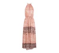 Morgan Robe d’été bleu clair / marron / rose pastel / melon, Taille 38