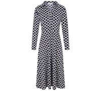 Morgan - Robe Longue Femme avec Manches Longues et col v Marine - Taille 40