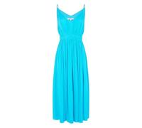 Morgan - Robe Longue Femme Coton avec sans Manches et col v Ciel - Taille 36