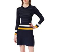 Morgan Robe Patineuse à Bandes Contrastantes Marine/Fauve XS