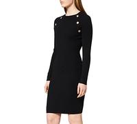 Morgan Robe Pull ajustée à Boutons décoratifs Noir L