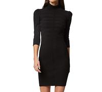 Morgan Robe Pull ajustée à col roulé Noir L