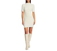 Morgan Robe pull ajustée manches courtes Blanc cassé S