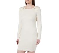 Morgan Robe pull ajustée manches longues Blanc cassé M