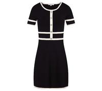 Morgan Robe Pull Droite Manches Courtes Noir