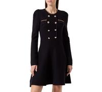 Morgan Robe Pull trapèze avec Boutons Noir XS