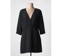 Morgan Robe Femme Manches 3/4 Drapé Devant 222-RISMA.F Noir Taille 42