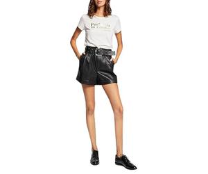 Morgan Short Faux Cuir Ceinture Rivets 221-SHINGA