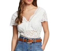 MORGAN Femme 241-dansa T-Shirts Manches Courtes, Off White, M EU