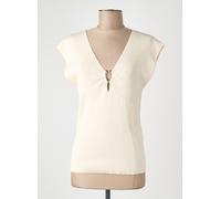 morgan tee-shirts et débardeurs femme de couleur blanc