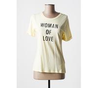 morgan tee-shirts et débardeurs femme de couleur jaune