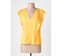morgan tee-shirts et débardeurs femme de couleur jaune 40