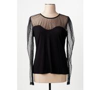 morgan tee-shirts et débardeurs femme de couleur noir 38