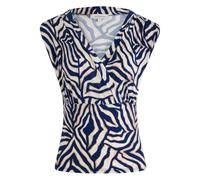 Morgan - Top FEMME avec sans manches et col v bleu - Taille x_l