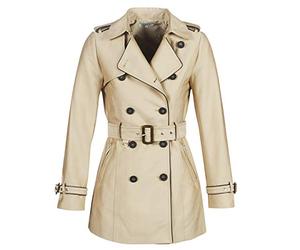 Morgan Trench droit boutonné et ceinturé Beige 38