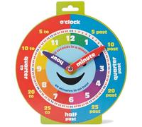Morgan's Direct Horloge d'éducation précoce avec aiguilles mobiles et visage souriant magnétique. - Facile à utiliser et à apprendre pour les jeunes enfants ainsi que durable et portable.