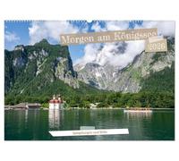 Morgen am Königssee - Spiegelungen und Stille (Wandkalender 2026 DIN A2 quer), CALVENDO Monatskalender: Stimmungsvolle Sommermorgen am Königssee und ... ein visuelles Atemholen für das ganze Jahr.